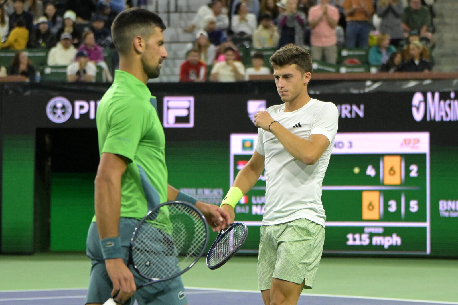 Djokovic stunned by lucky loser Luca Nardi at Indian Wells