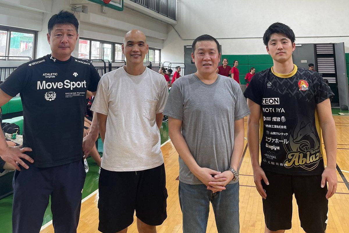 Japanese coaches join UE Lady Warriors staff