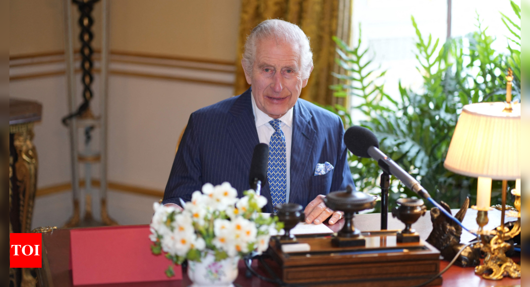 King Charles stresses importance of kindness ‘in time of need’ as he skips pre-Easter service