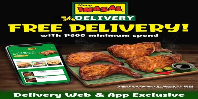 Mang Inasal Extends Free Delivery Offer throughout March