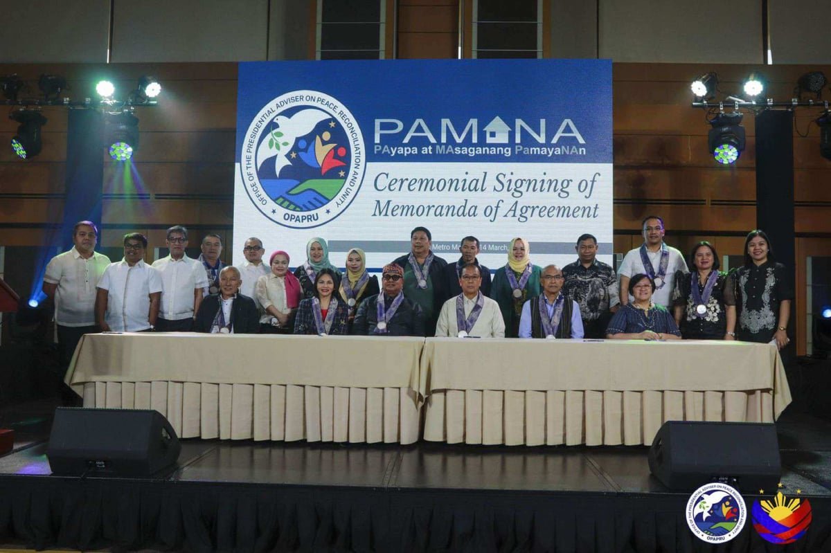 Opapru, LGUs ink agreement to champion peace through the implementation of PAMANA projects
