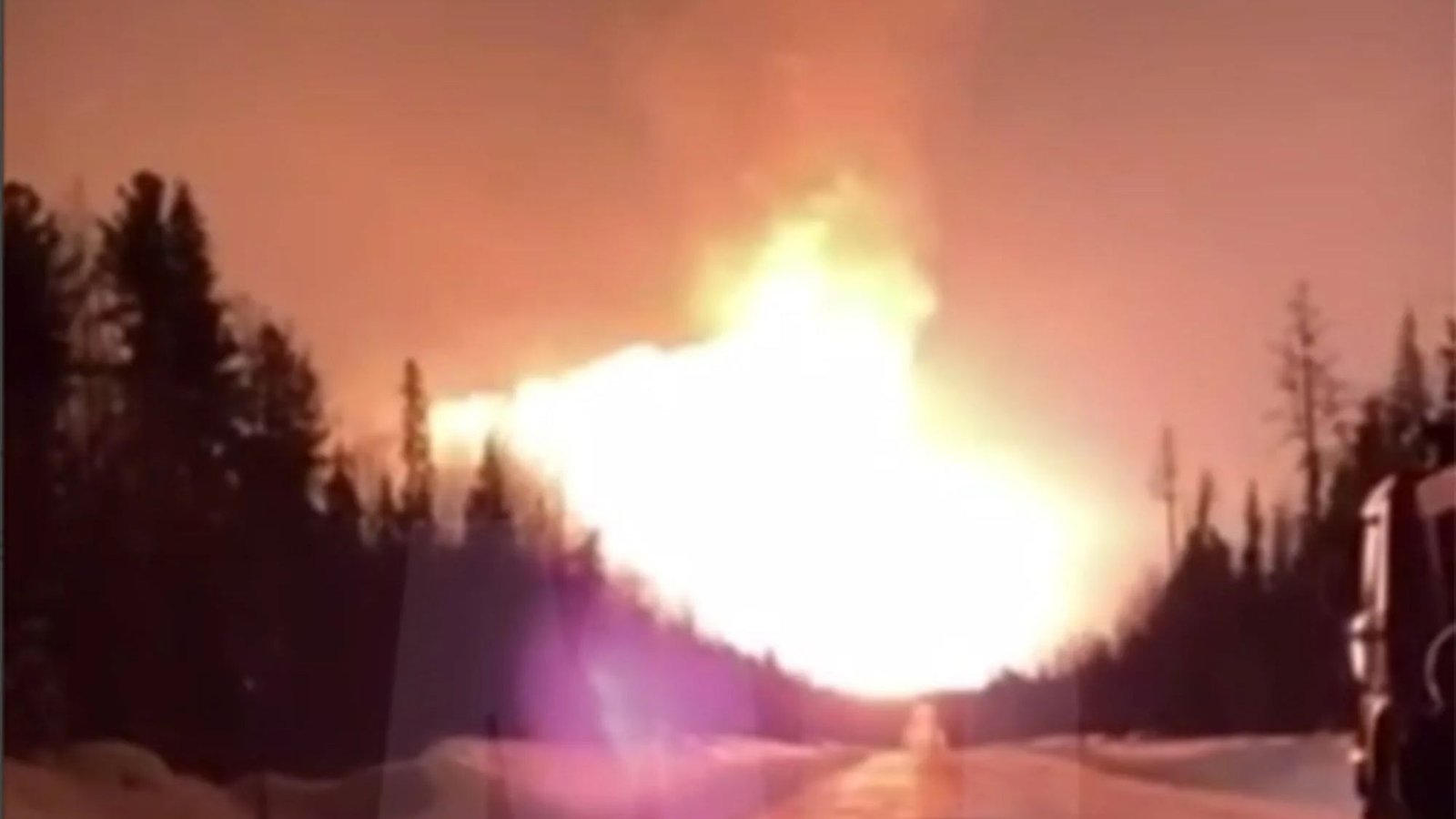 Putins key gas pipeline rocked by massive mystery explosion for second time in months sending fireball into the sky