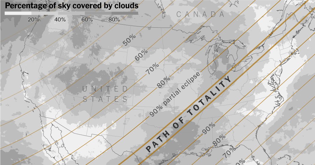 Total Solar Eclipse Weather Forecast: Latest Cloud Cover Maps