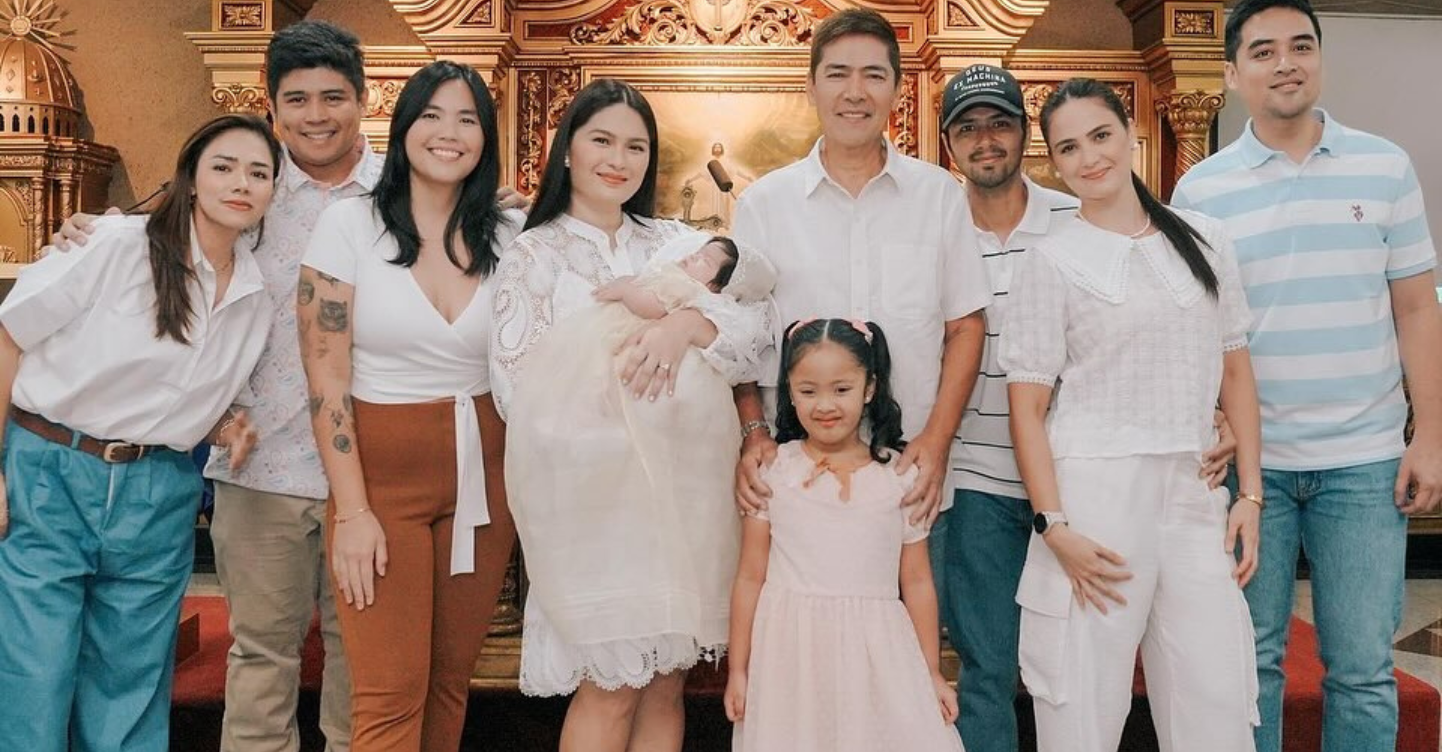 Vic Sotto and Pauleen Lunas Second Child Thia Marceline Gets Baptized