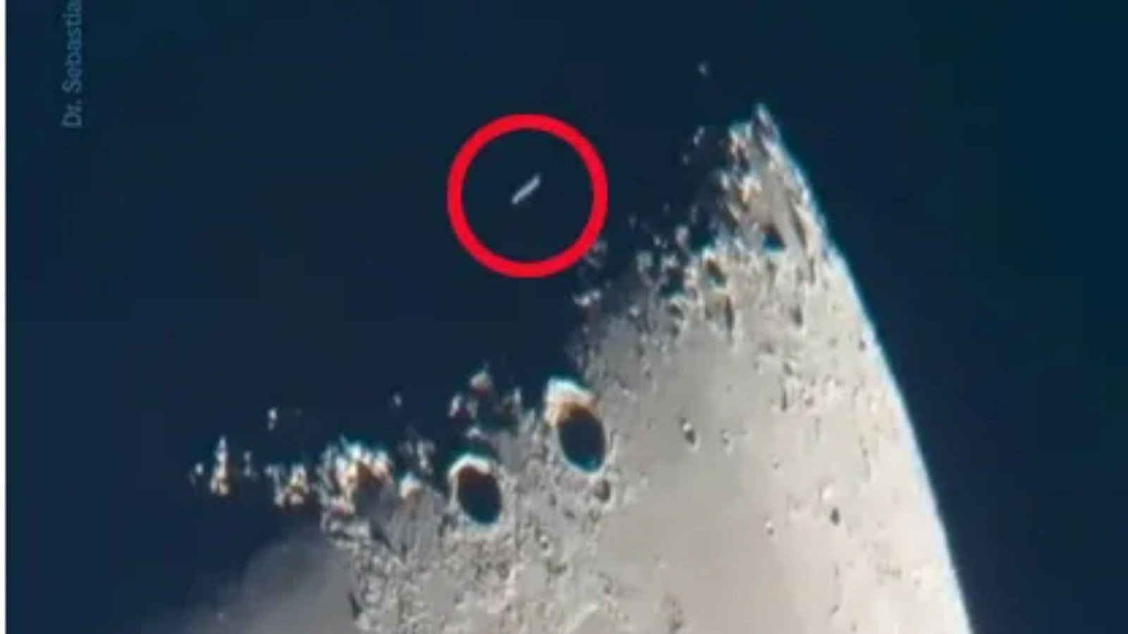 Watch moment UFO shoots across surface of the moon as astronomer cannot explain what he filmed through telescope