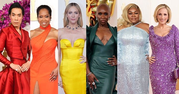 You Can Only Pick One 2024 Oscar Look For Every Color, And Sorry, But It's Pretty Hard