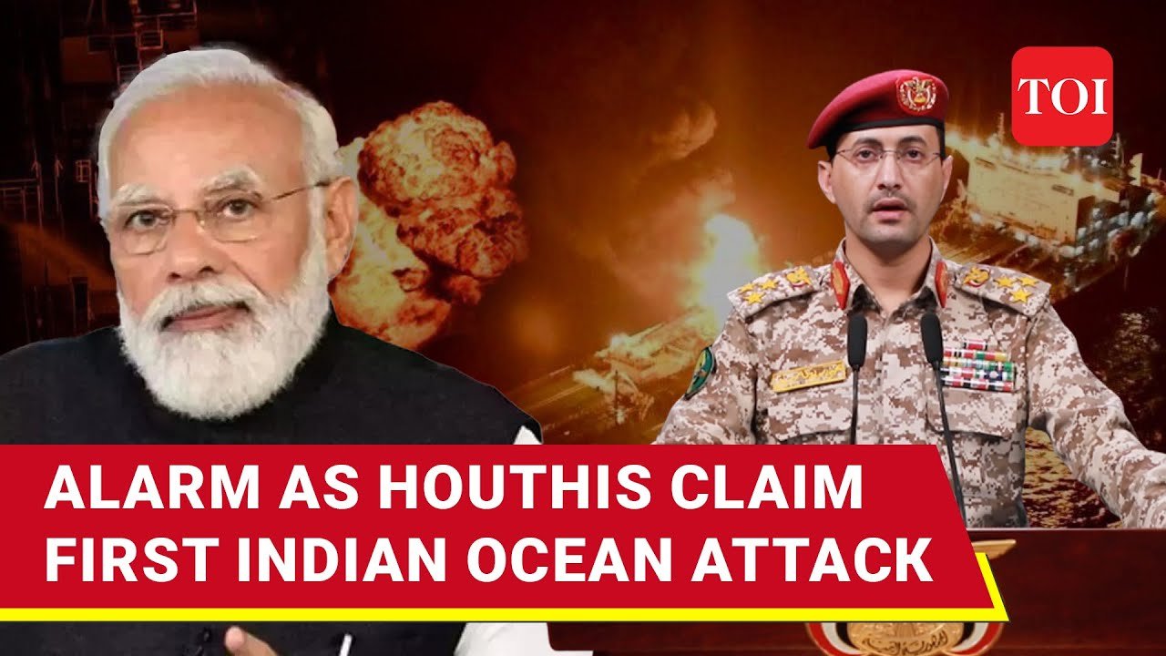 Houthis Claim First Attack in Indian Ocean | 3 Missiles Launched on 2 Israel-linked Ships | Watch