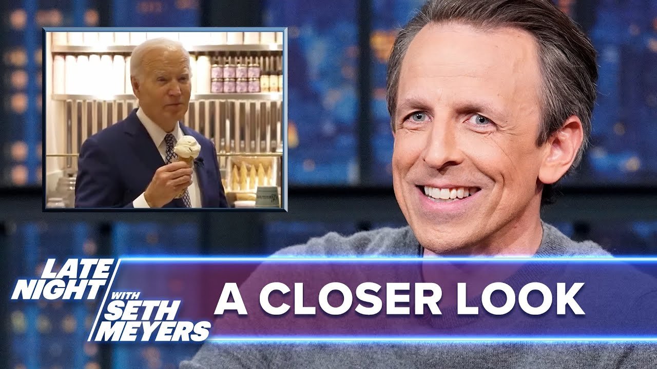 Fox News Melts Down After Biden Eats Ice Cream with Seth, Talks Gaza Ceasefire: A Closer Look