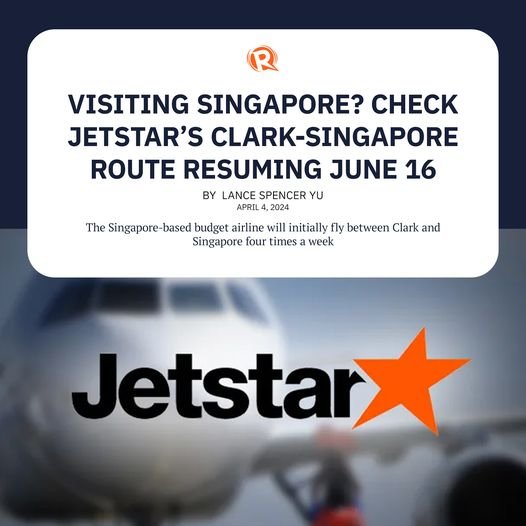 Jetstar Asia first began offering flights between CRK and Changi Airport back in 2017. The relaunched route is now expec…
