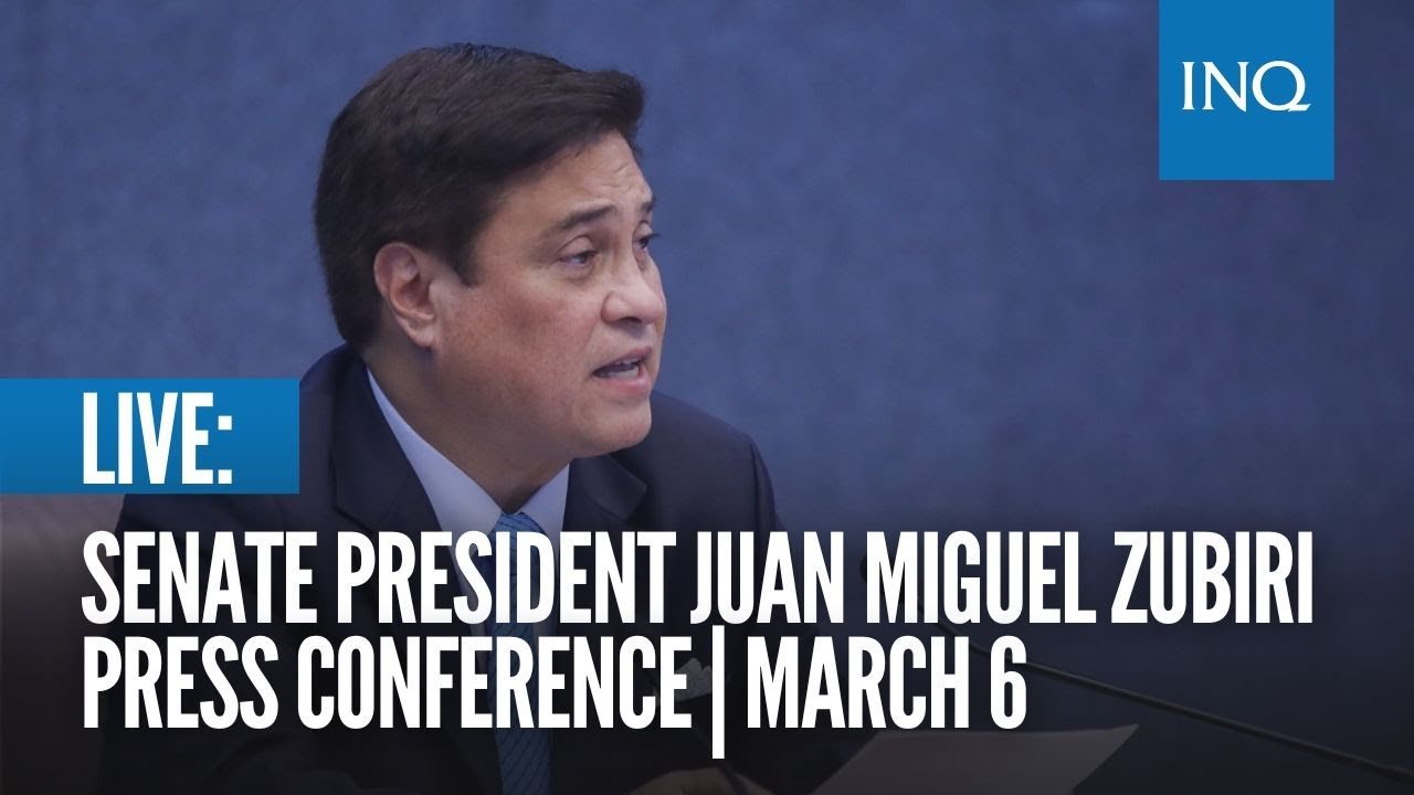LIVE: Senate President Juan Miguel Zubiri press conference | March 6