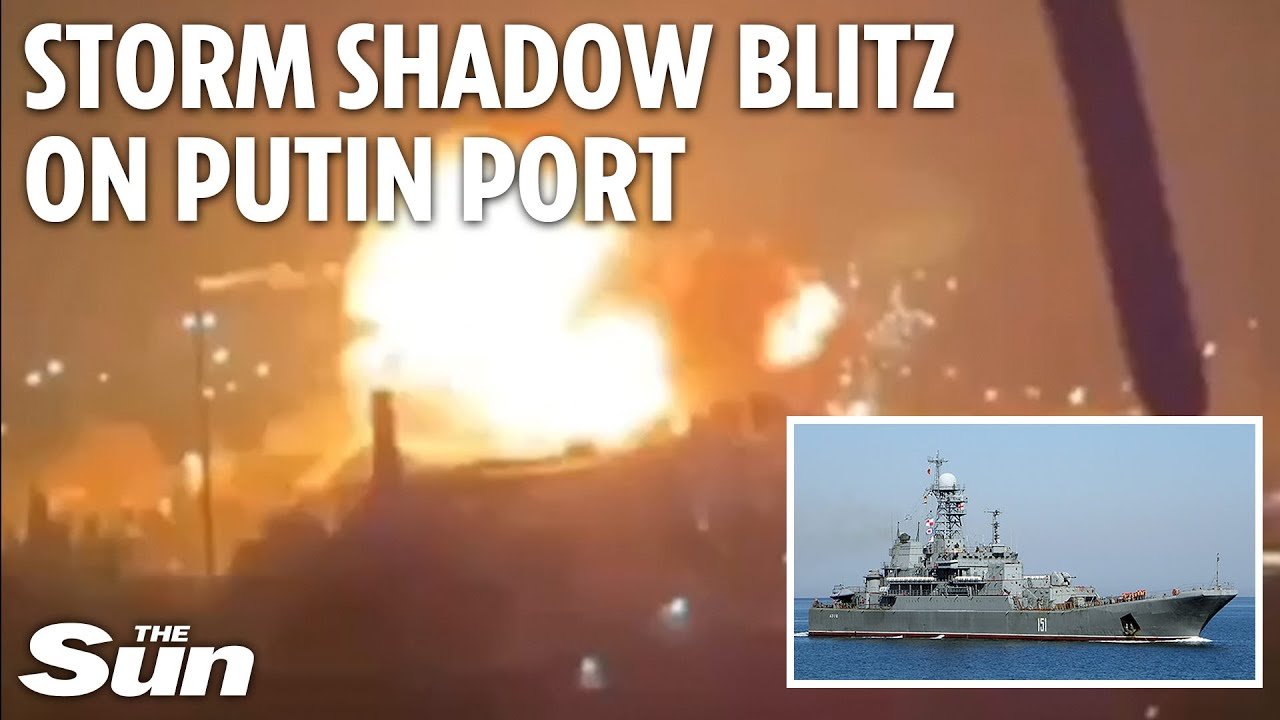 Ukraine ‘unleashes hell’ on Putin’s warship base as 18 missiles scream into Sevastopol