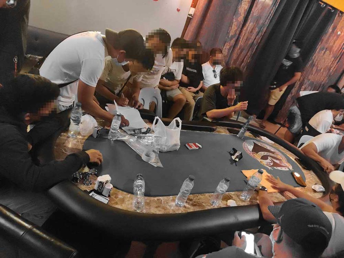 Cop fire officer among 28 arrested in illegal gambling raid