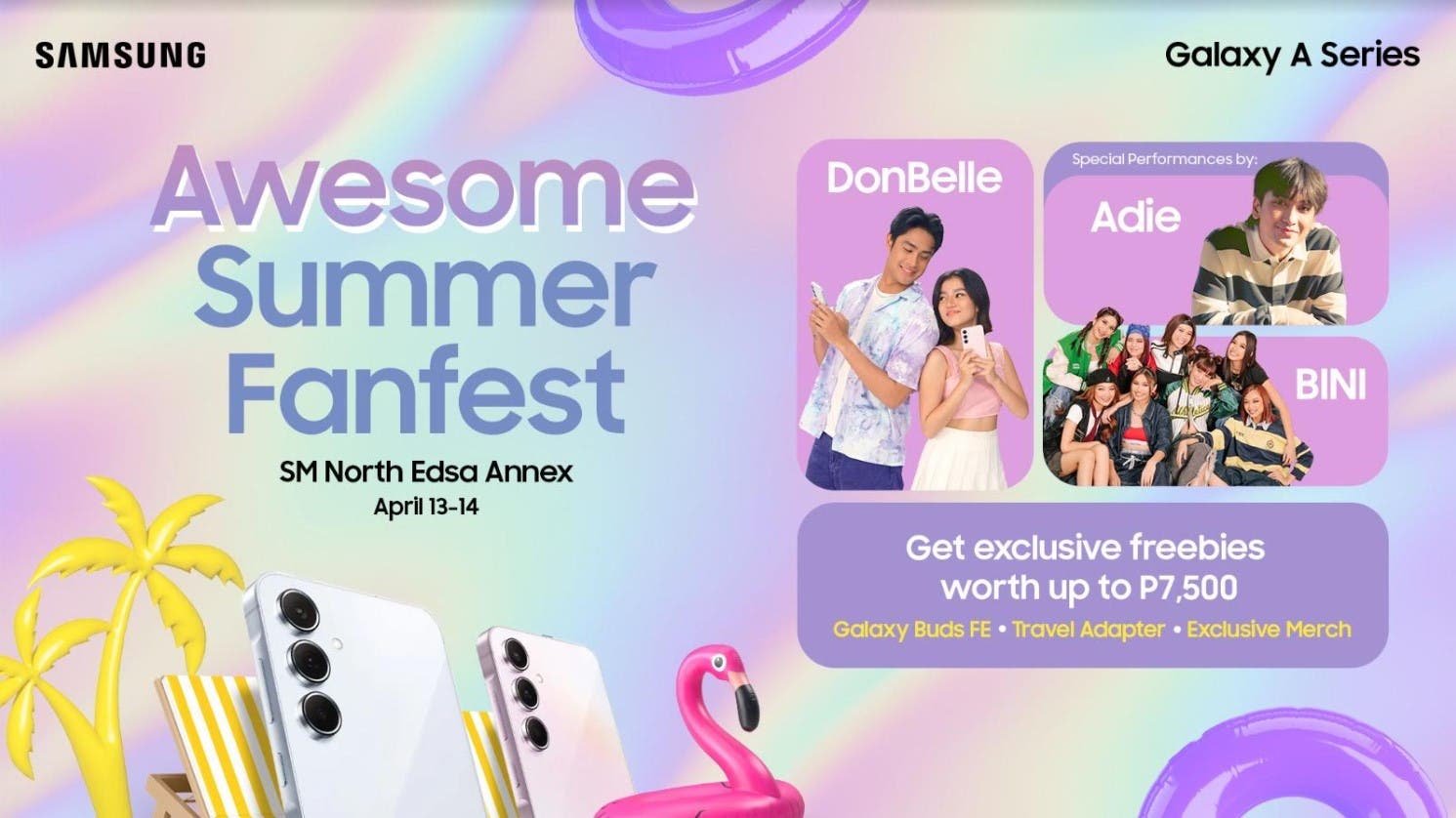 DonBelle, BINI, and Adie Headline Samsung’s ‘Awesome Summer Fanfest’