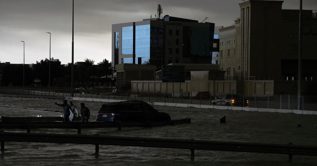 Dubai Airport Floods as Record Rainfall in the UAE Kills 19 in Oman