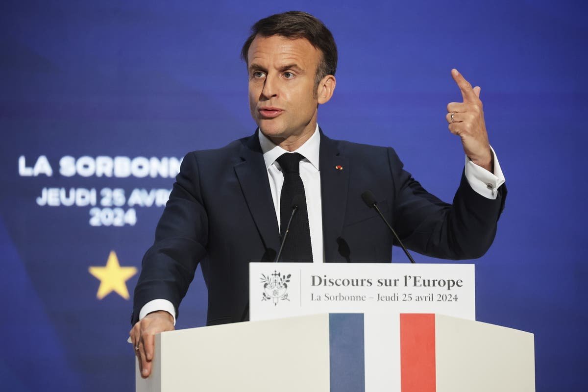 Europe is too slow and lacks ambition in the face of global threats says Macron