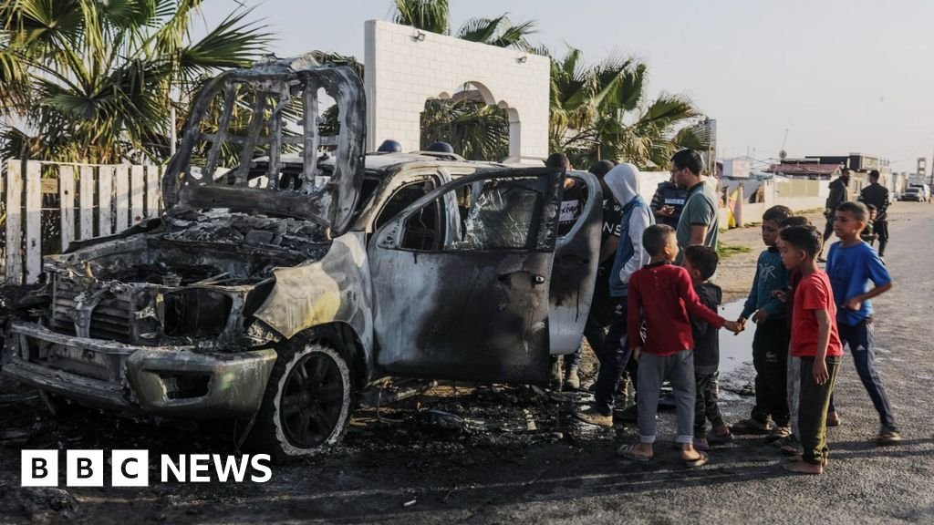 Fears for Gazans as aid groups halt work over deadly Israeli strike