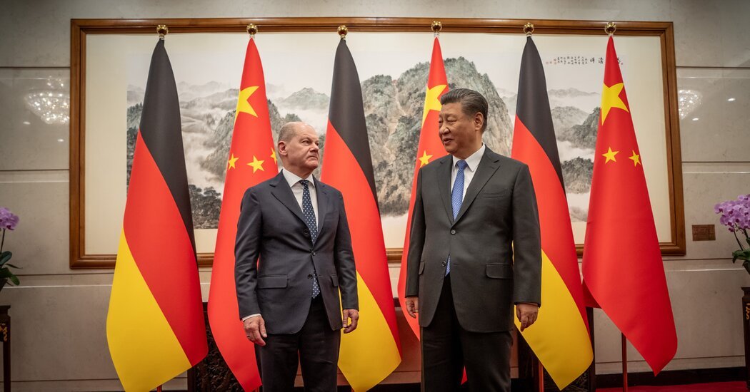 Germanys Leader Olaf Scholz Walks a Fine Line in China