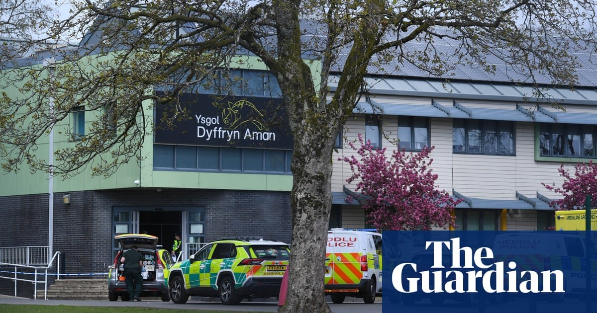 Girl arrested after two teachers and pupil stabbed at south Wales school | Wales