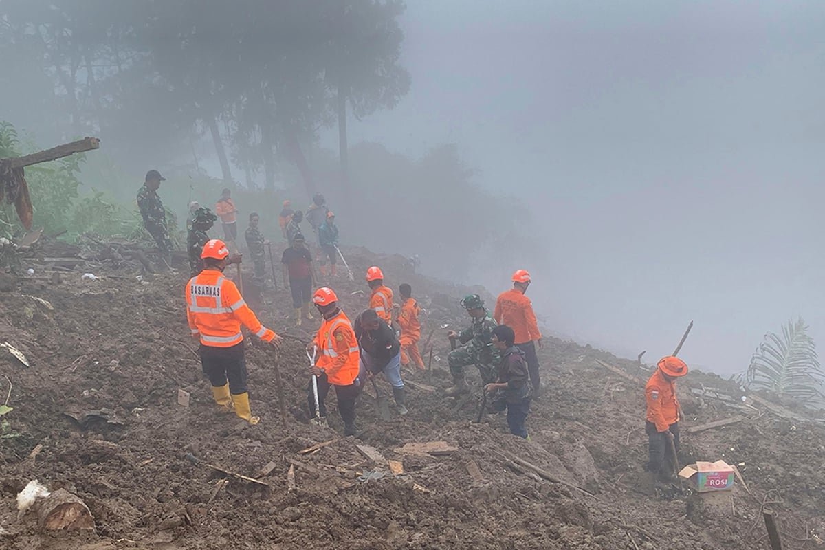 Landslides hit Indonesia’s Sulawesi island, killing at least 18 people