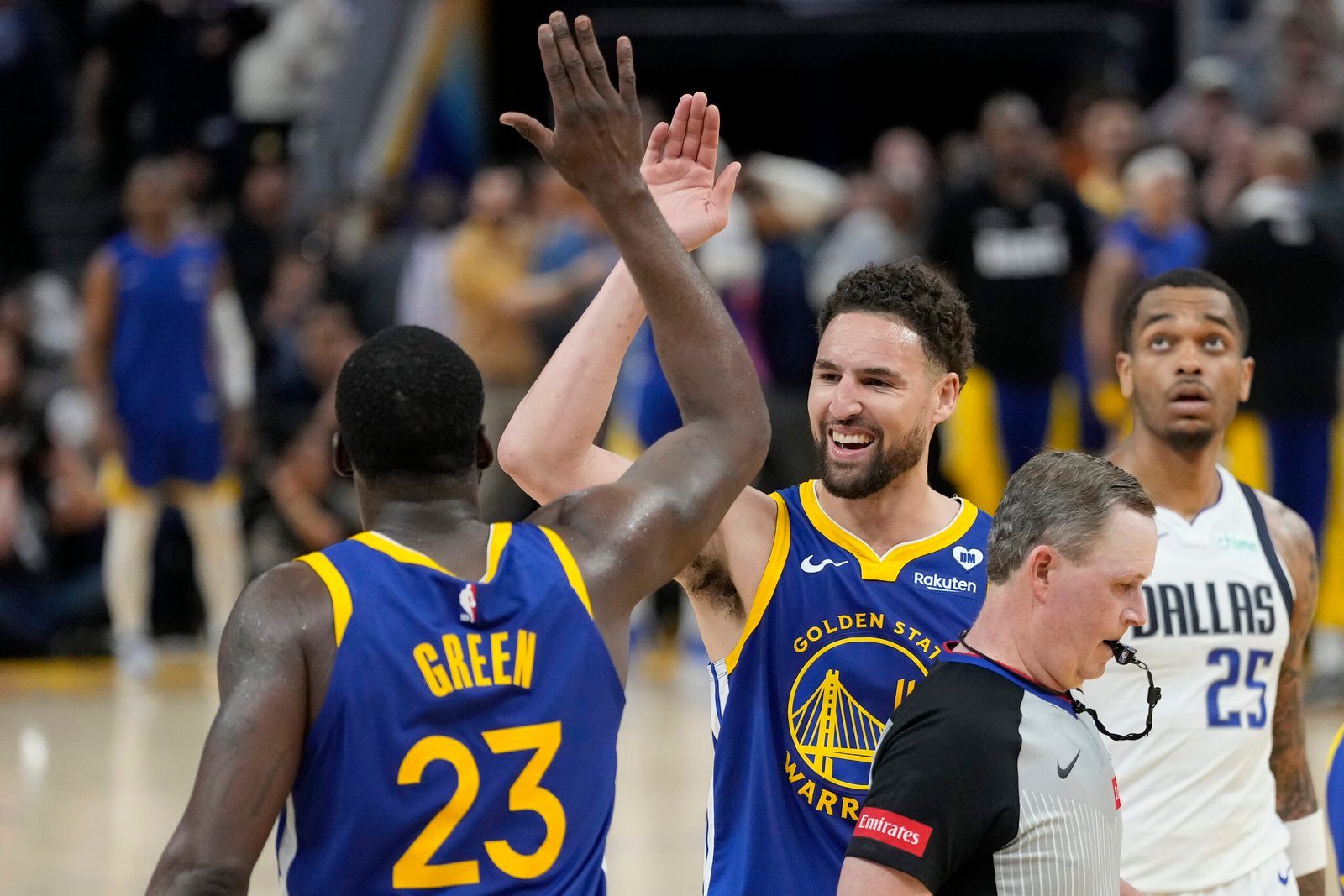NBA: Warriors fend off Luka Doncic, Mavericks