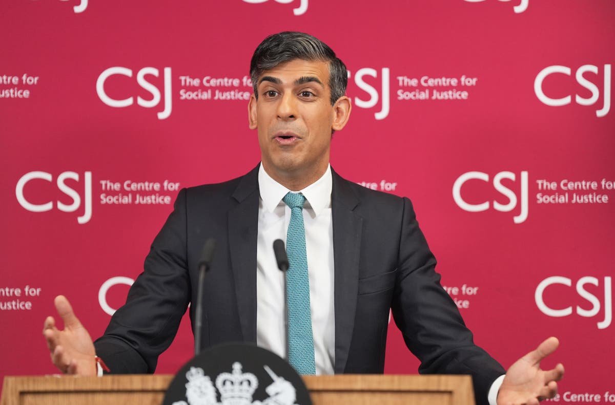 Rishi Sunak calls for end to sick note culture as he unveils benefits system shakeup