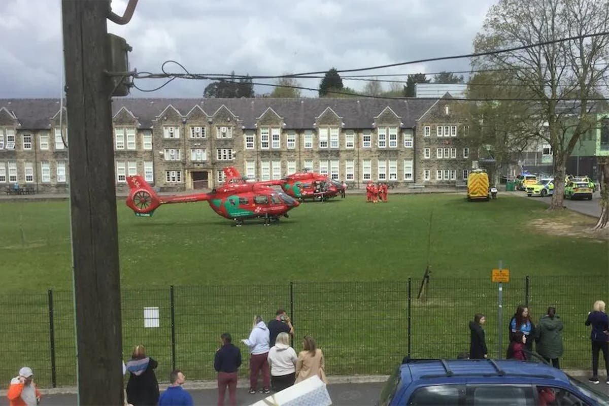 Three injured at Welsh school after reports of stabbing