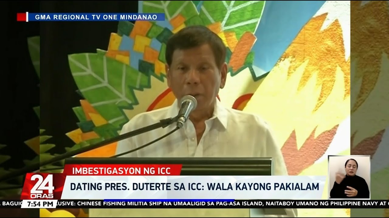 Dating Pres. Duterte sa ICC: “Wala kayong pakialam.” | 24 Oras