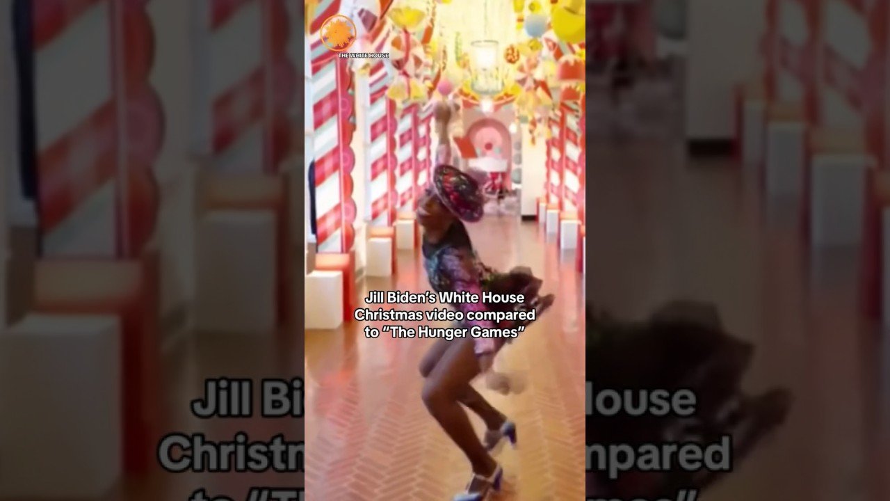 Jill Biden shares holiday cheer with video of tap dancers performing at White House #shorts