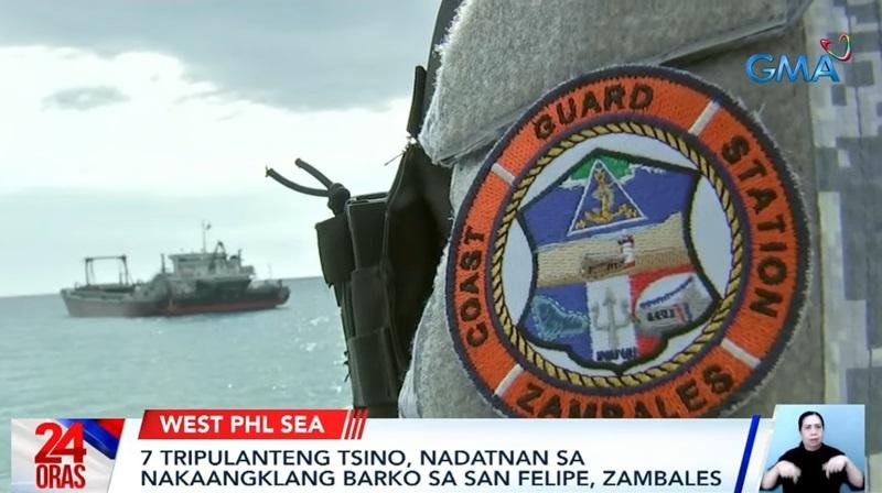 7 Chinese sailors found in anchored ship in San Felipe Zambales