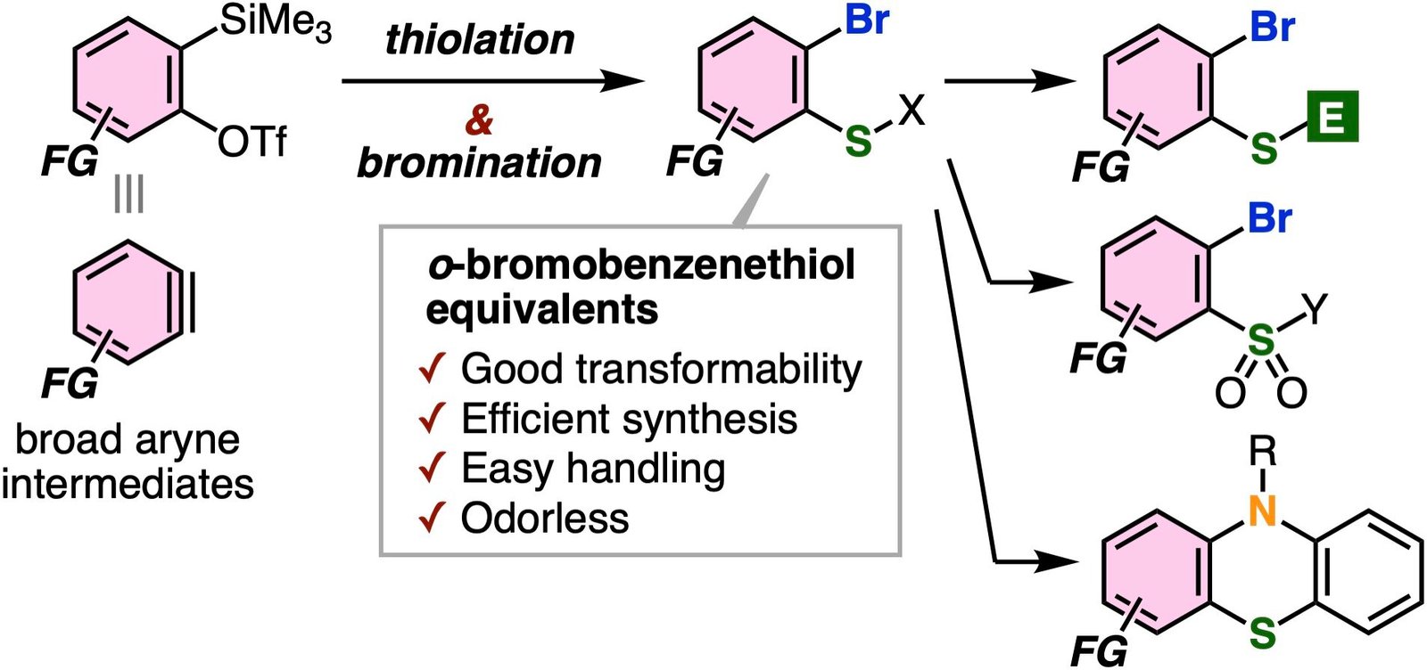 A novel approach for synthesis of functionalized benzenethiol equivalents