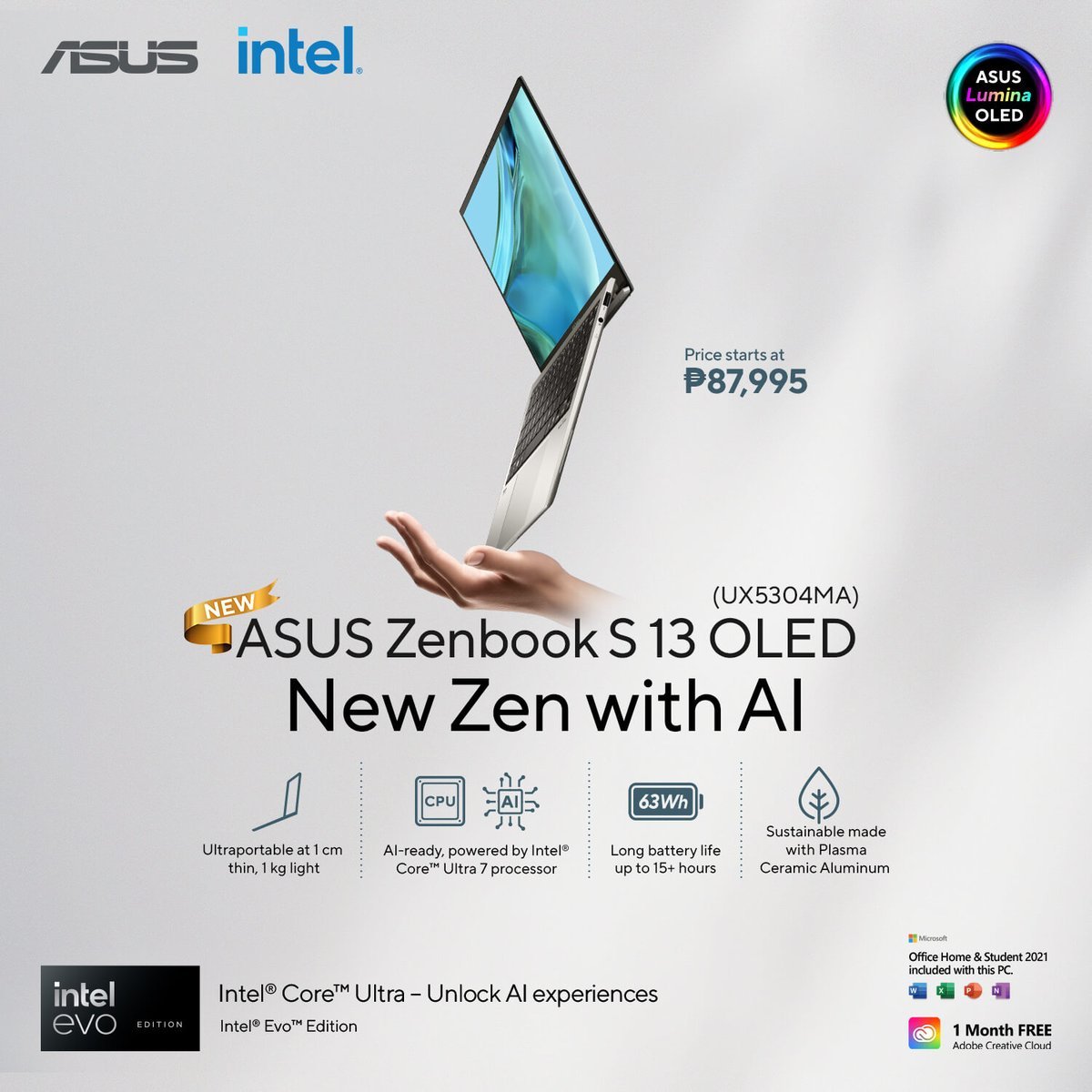 ASUS Philippines announces new Zenbook S 13 OLED with Intel Core Ultra 7