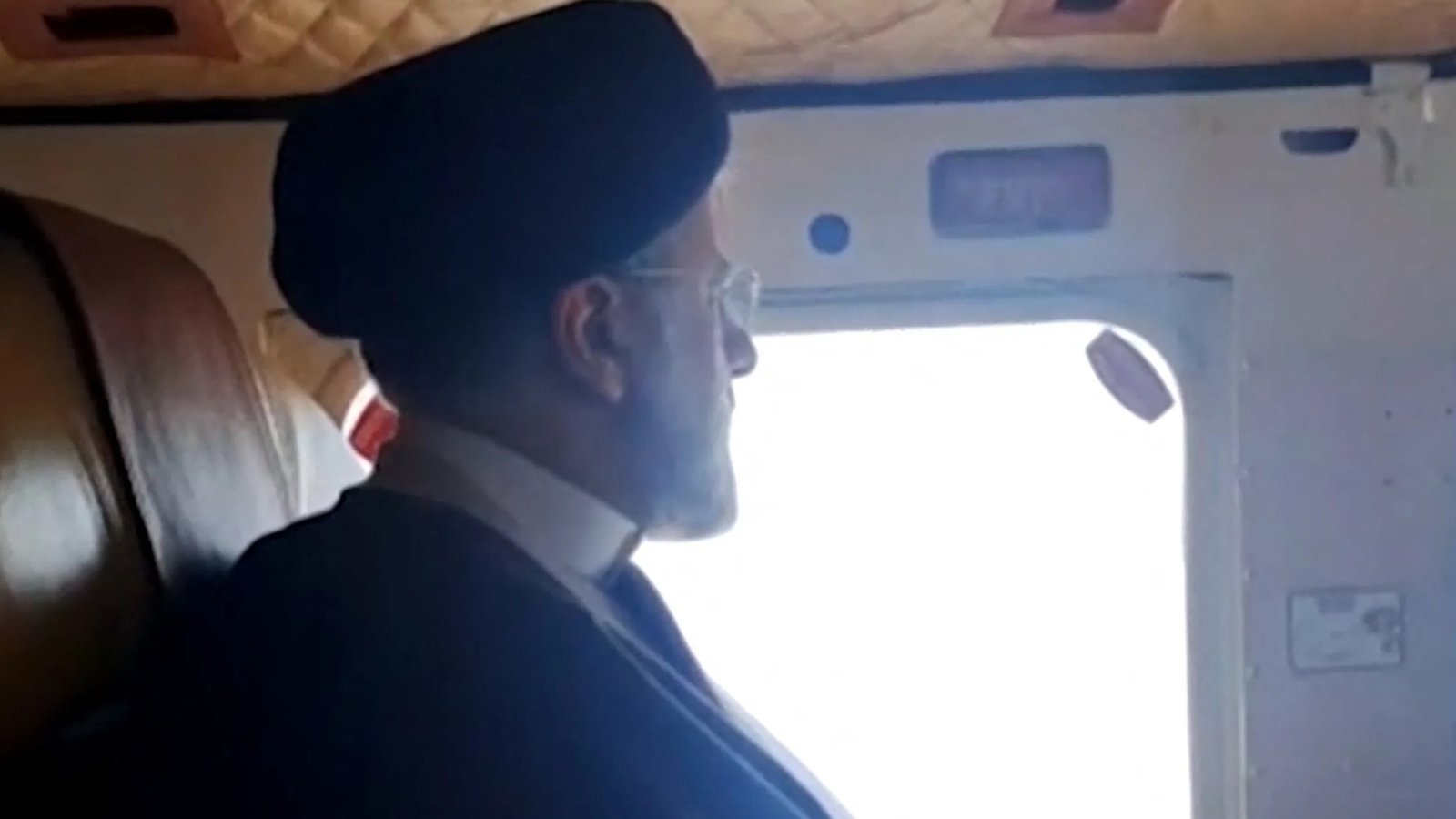 Chilling footage shows Irans president Ebrahim Raisi in helicopter moments before crash as fog hampers frantic search