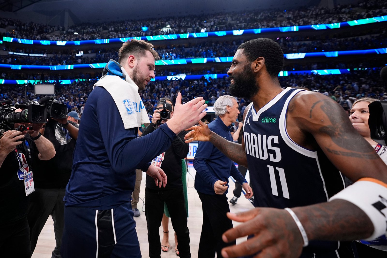Closers Doncic, Irving have Mavericks on verge of NBA Finals