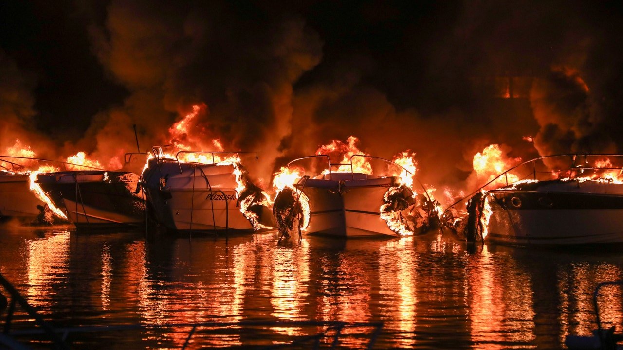 In Croatia, fire burns up 22 boats at marina, no injuries reported