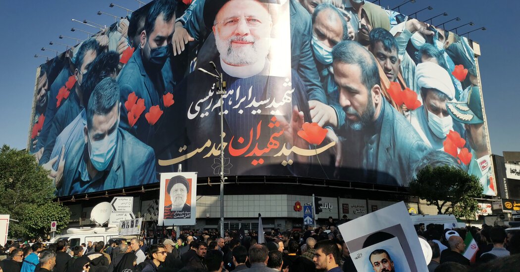 Irans Supreme Leader Leads Funeral Prayers for President