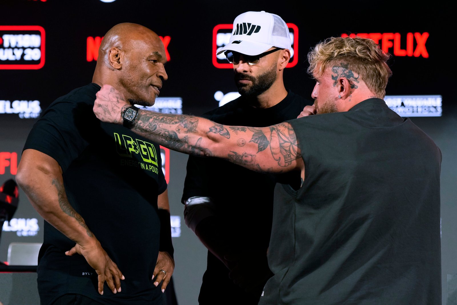 Jake Paul, Mike Tyson trade insults to hype fight in Texas