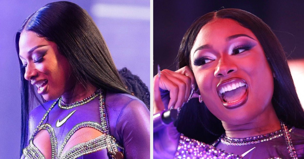 Megan Thee Stallion Fans Throw Roses During Concert