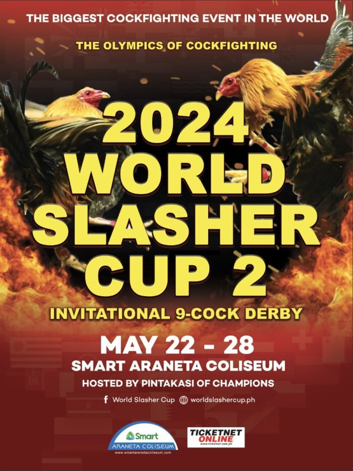 Non-stop cockfighting action at the 2024 World Slasher Cup 2nd Edition