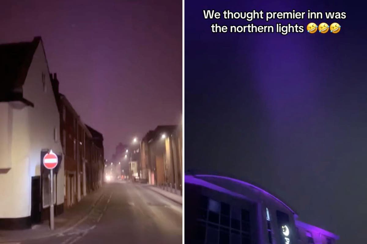 Northern Lights Friends mistake hotel display for aurora spectacle in viral video