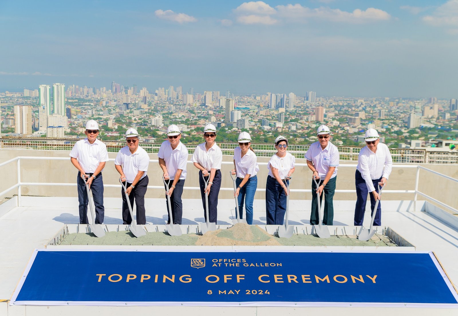Ortigas Land DATEM celebrate Offices at The Galleon topping off