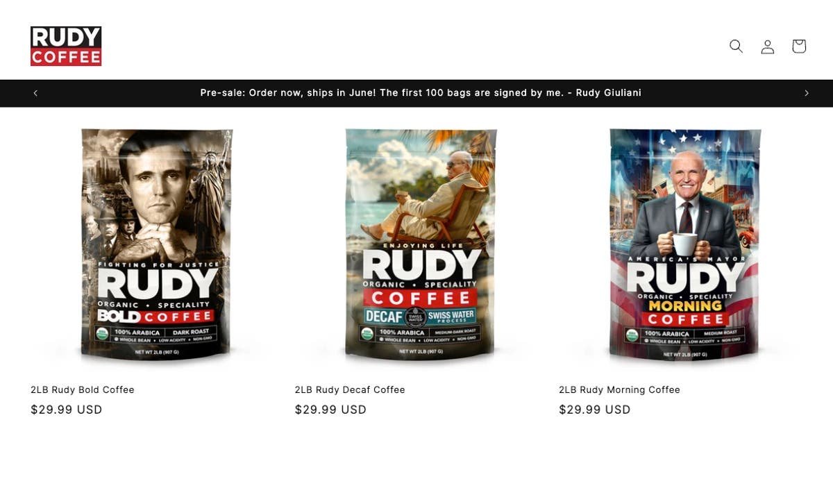 Rudy Guiliani launches bizarre coffee brand as he grapples with crippling bankruptcy