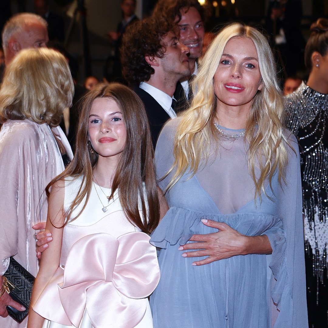 Sienna Millers Daughter Marlowe Appears on Cannes Red Carpet