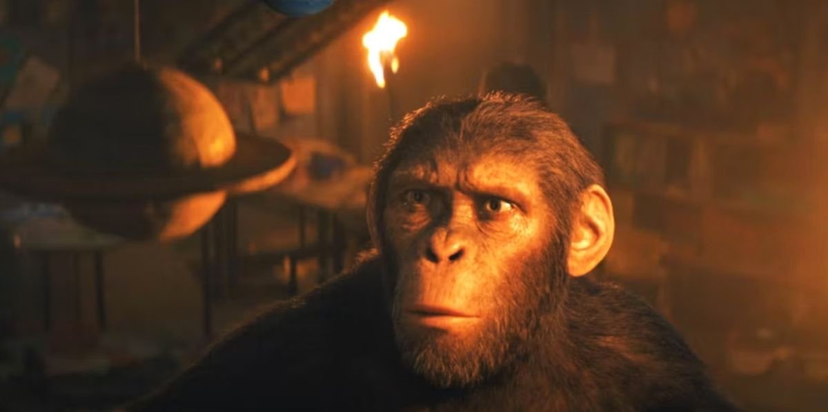 What did Noa see in the telescope in ‘Kingdom of the Planet of the Apes?’