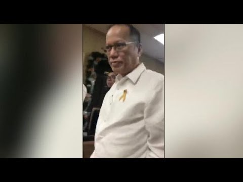 Ex-President Aquino shows up at Senate for ‘Dengvaxia’ hearing