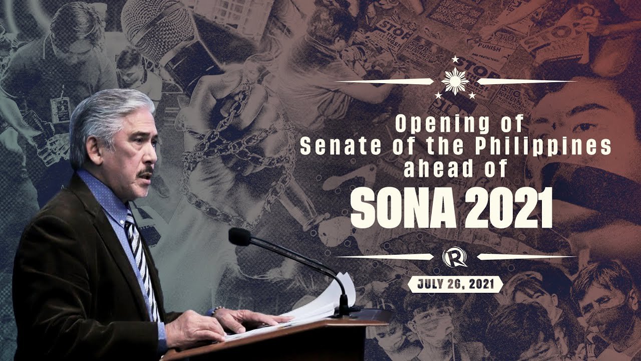 Opening of Senate of the Philippines ahead of SONA 2021