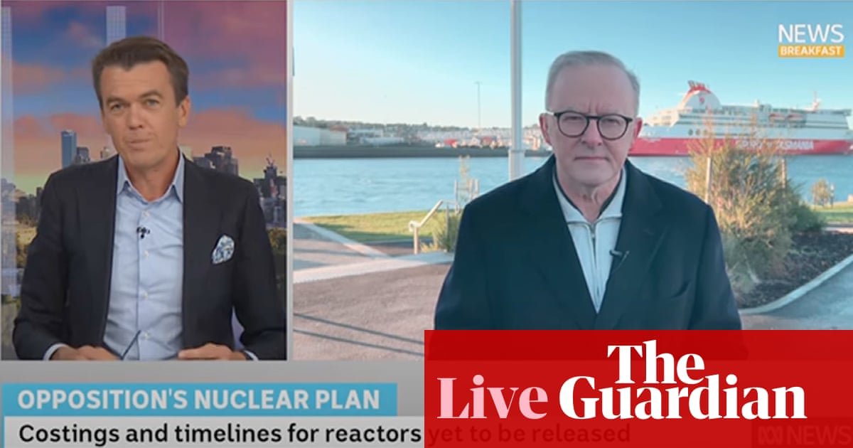 Australia news live Albanese tells ABC host to lighten up over nuclear memes police minister responds to Mackay shooting | Australian politics