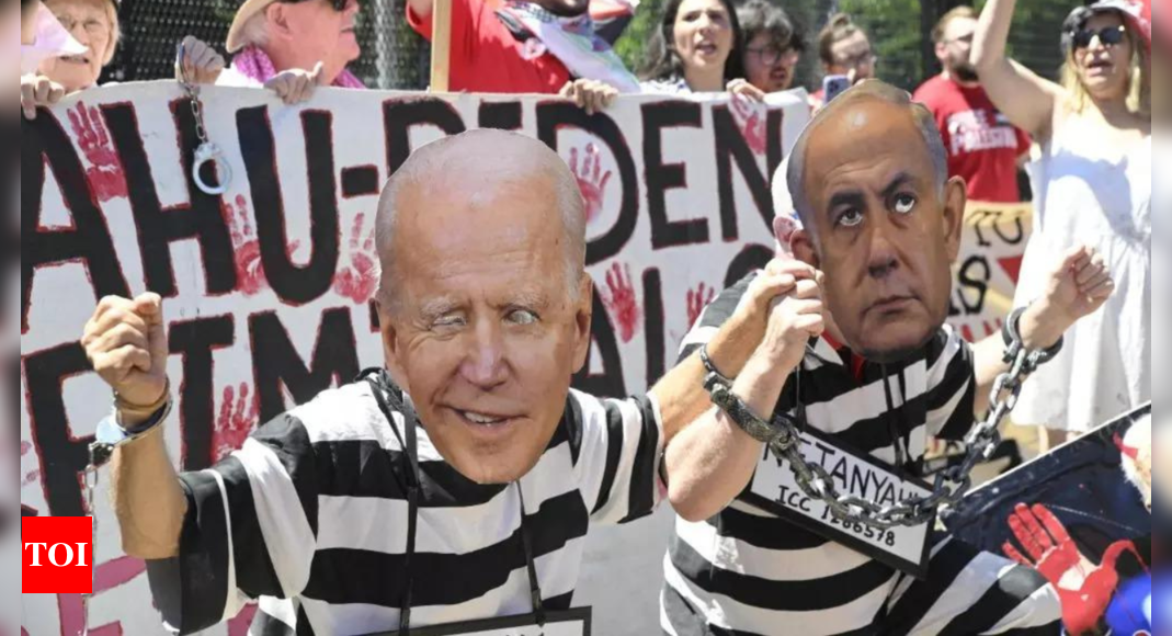 Bombing children is not self defense Gaza war protesters slam Biden in rally at White House