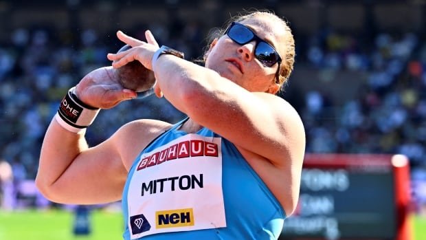 Canada’s Sarah Mitton falls just short in shot put event at Harry Jerome Classic in B.C.