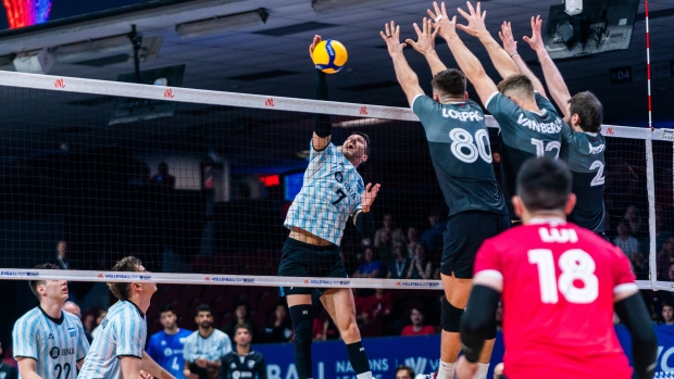Canadian men bested by Argentina at home in Volleyball Nations League