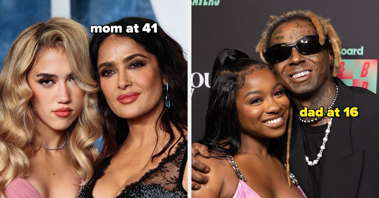 Celebs Who Had Kids Before Age 20 And After Age 40